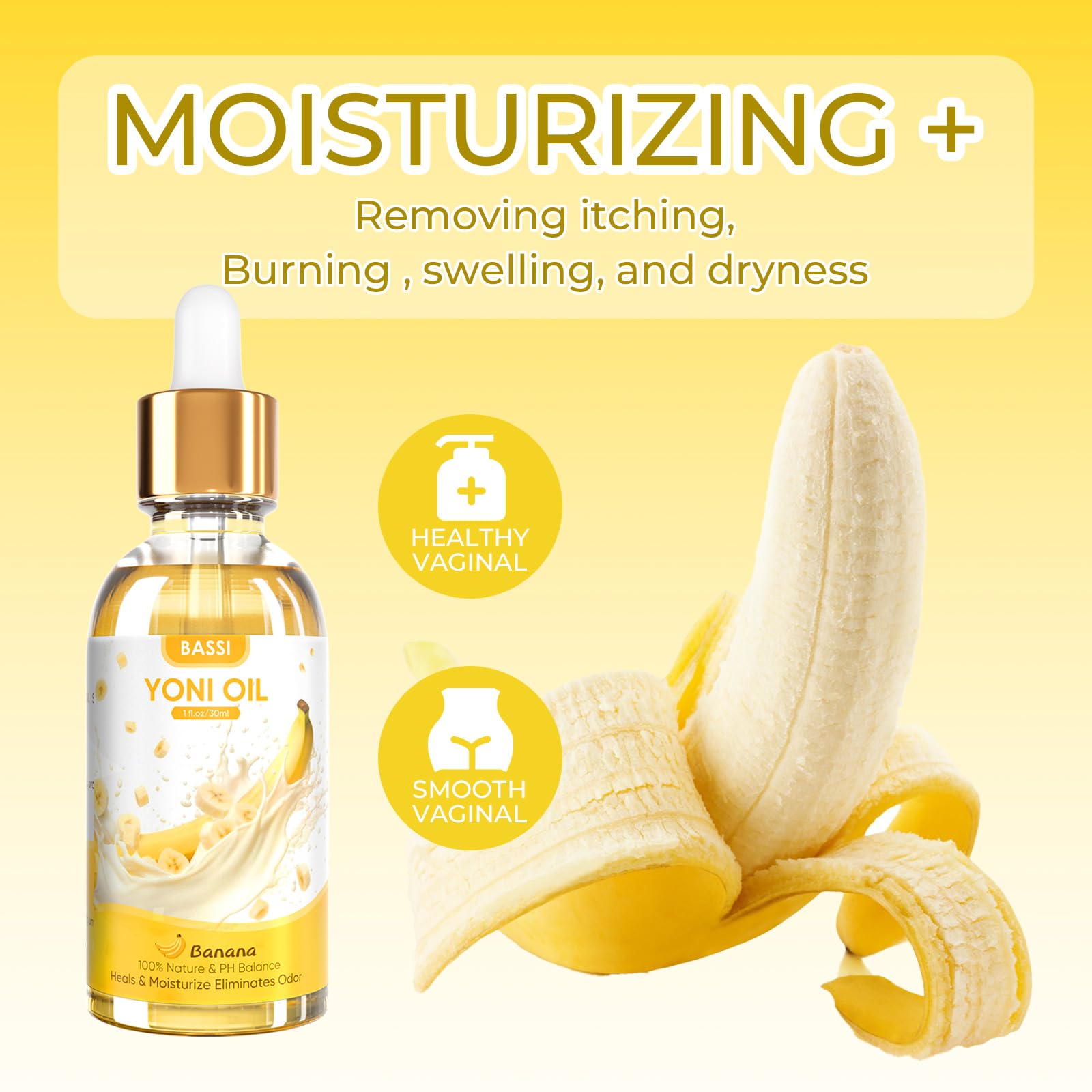 2PCS Yoni Oil Organic Feminine Oil Vaginal Moisturizer - Ph Balance for Women - Feminine Deodorant